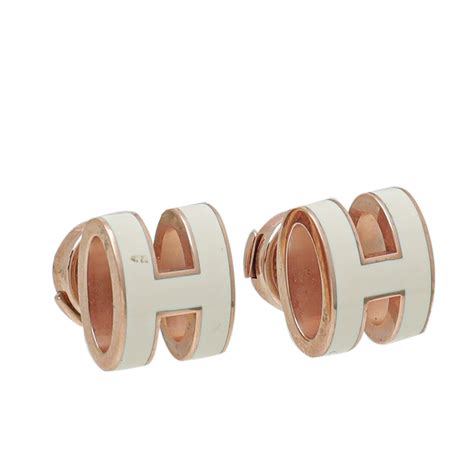 pop h hermes earrings|hermes pop h earrings white.